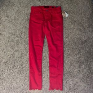 “Red Chew” Lucky Brand Stella Skinny Low Rise Jeans